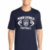 Football * | Sporttek Marin Catholic Football Navy Workout T-Shirt