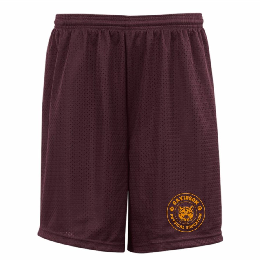 Middle School * | T & B Sports Davidson Middle School P.E. Shorts