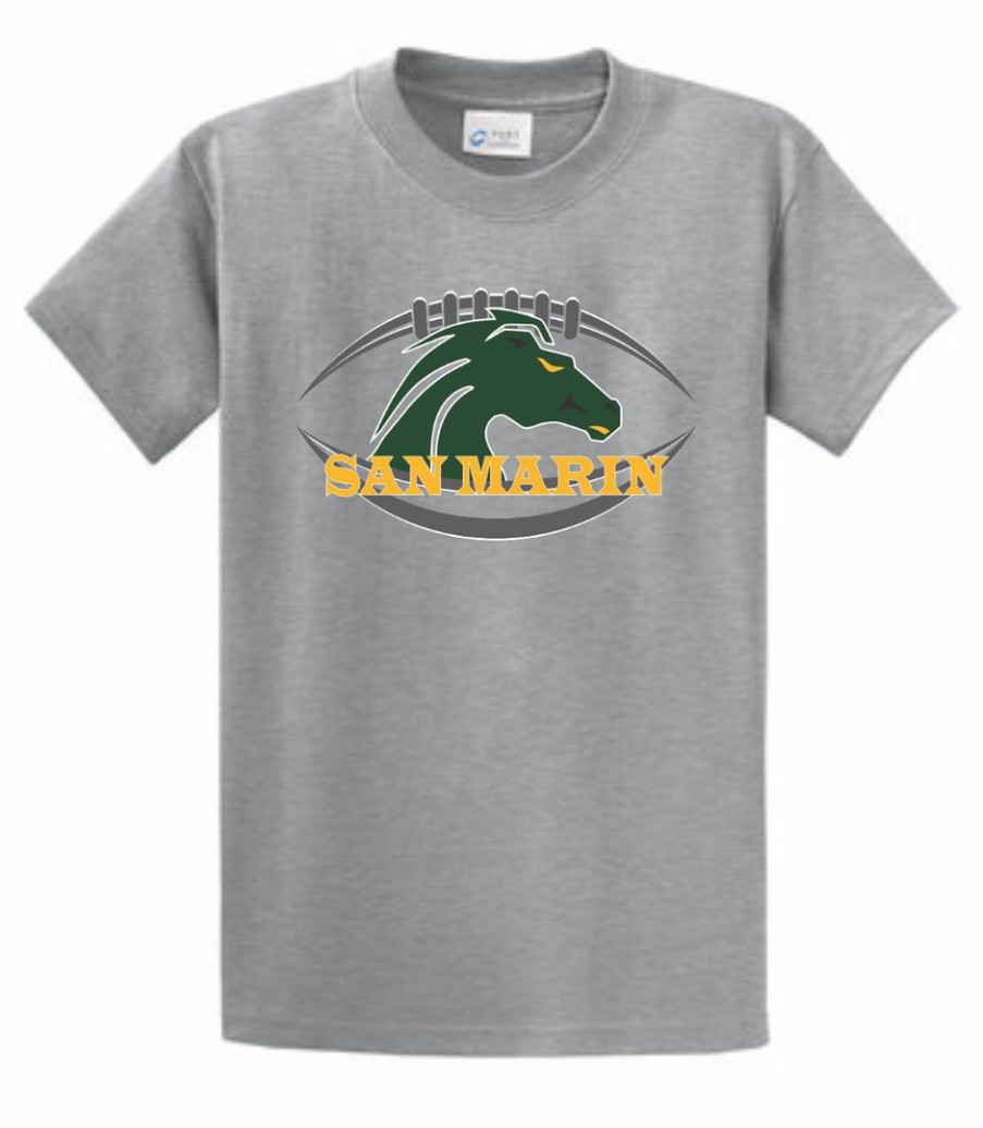 High School * | T & B Sports San Marin Football T-Shirt