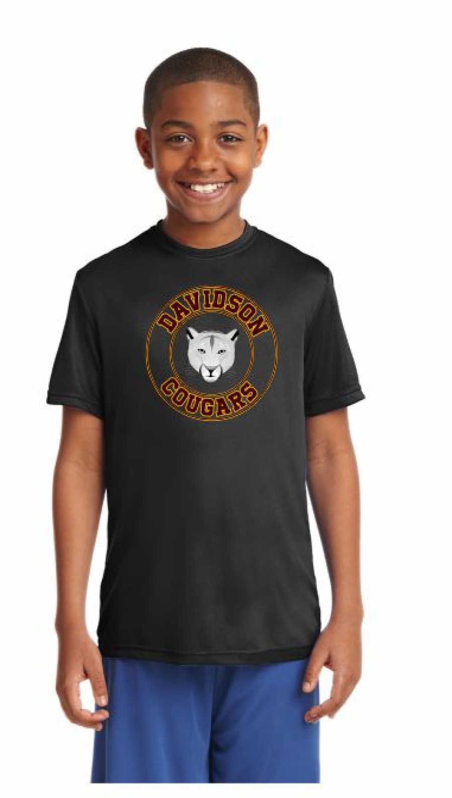 Middle School * | T & B Sports Davidson Middle School Spirit Wear Dri Fit T-Shirt