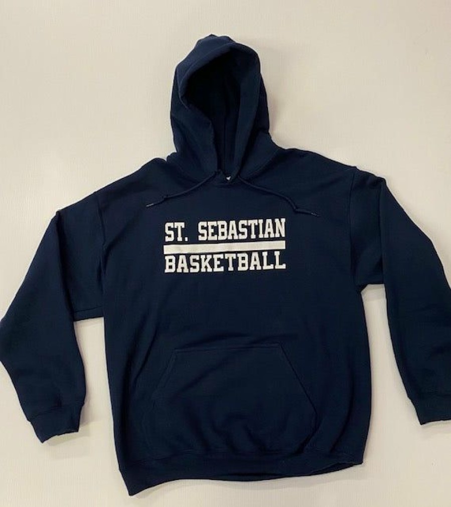 Cyo Uniforms * | T & B Sports Cyo Uniforms St. Sebastian Cyo Basketball Hoodie