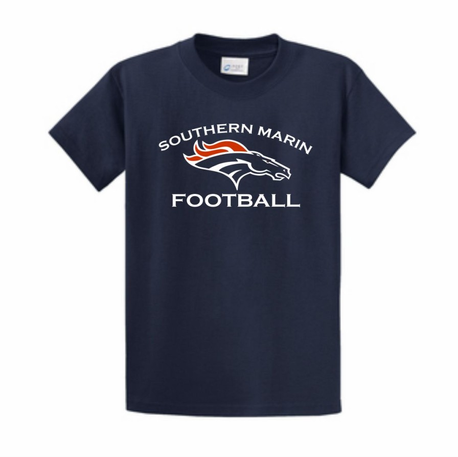 Football * | T & B Sports Southern Marin Football T-Shirt