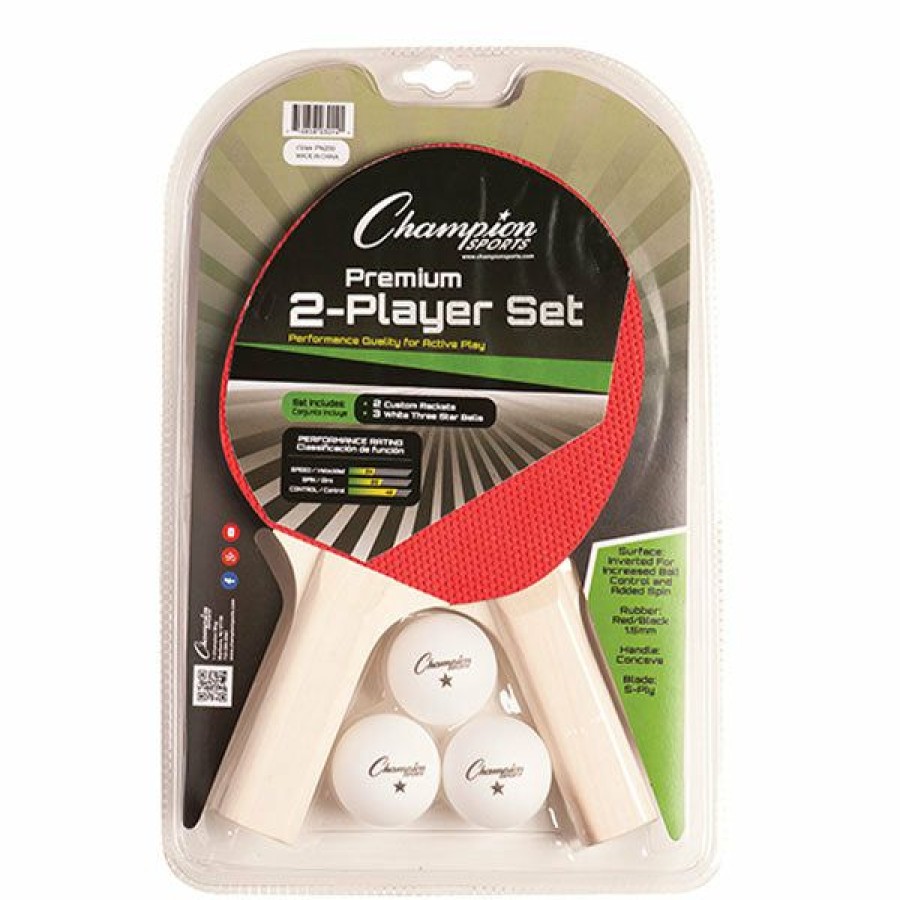 Other * | Champion Outdoor Fun Ping Pong Paddle- Two Player Set