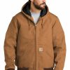 Other * | Carhartt Collection Carhartt Tall Quilted-Flannel-Lined Duck Active Jac. Cttsj140