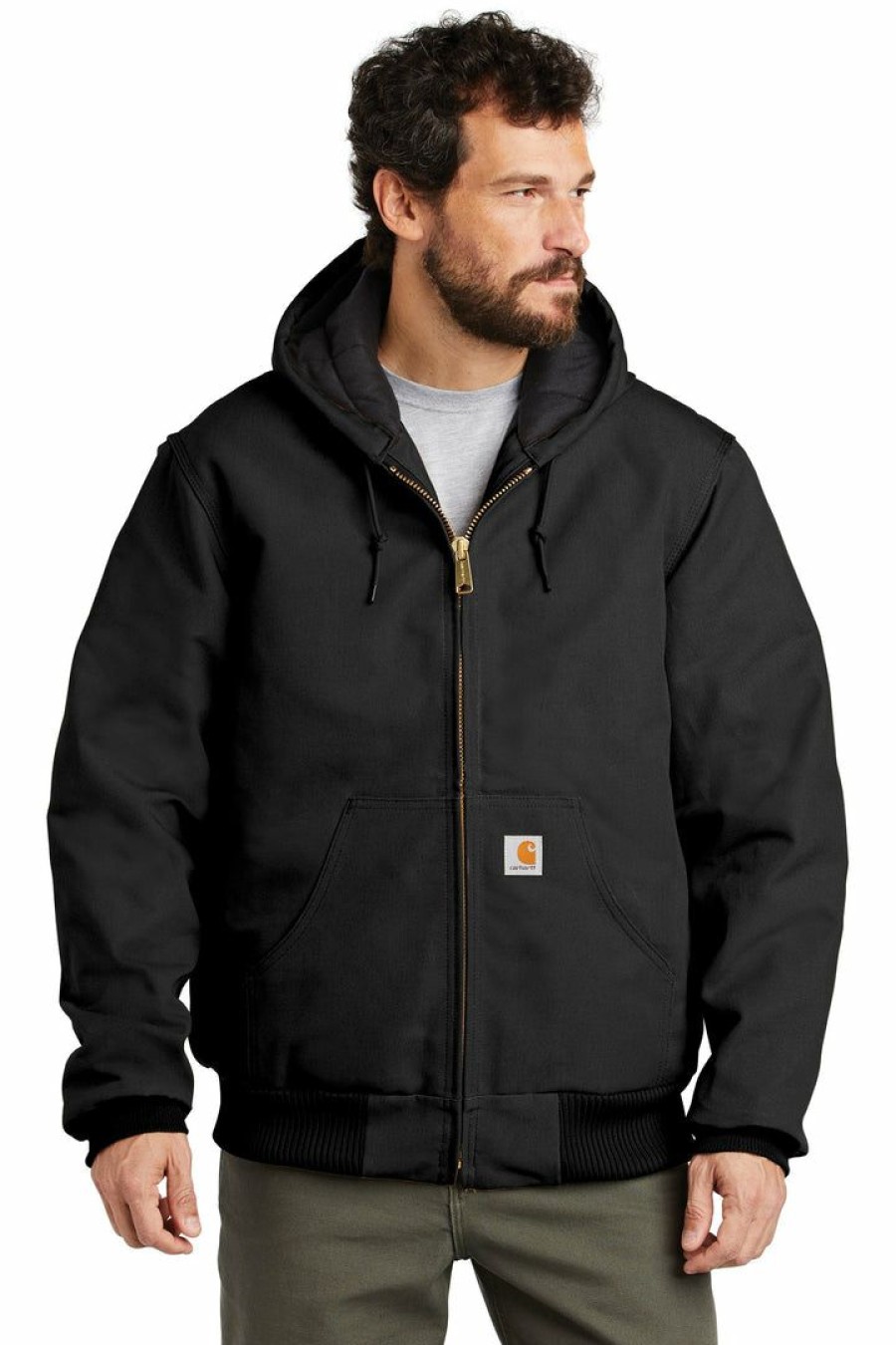 Other * | Carhartt Collection Carhartt Tall Quilted-Flannel-Lined Duck Active Jac. Cttsj140