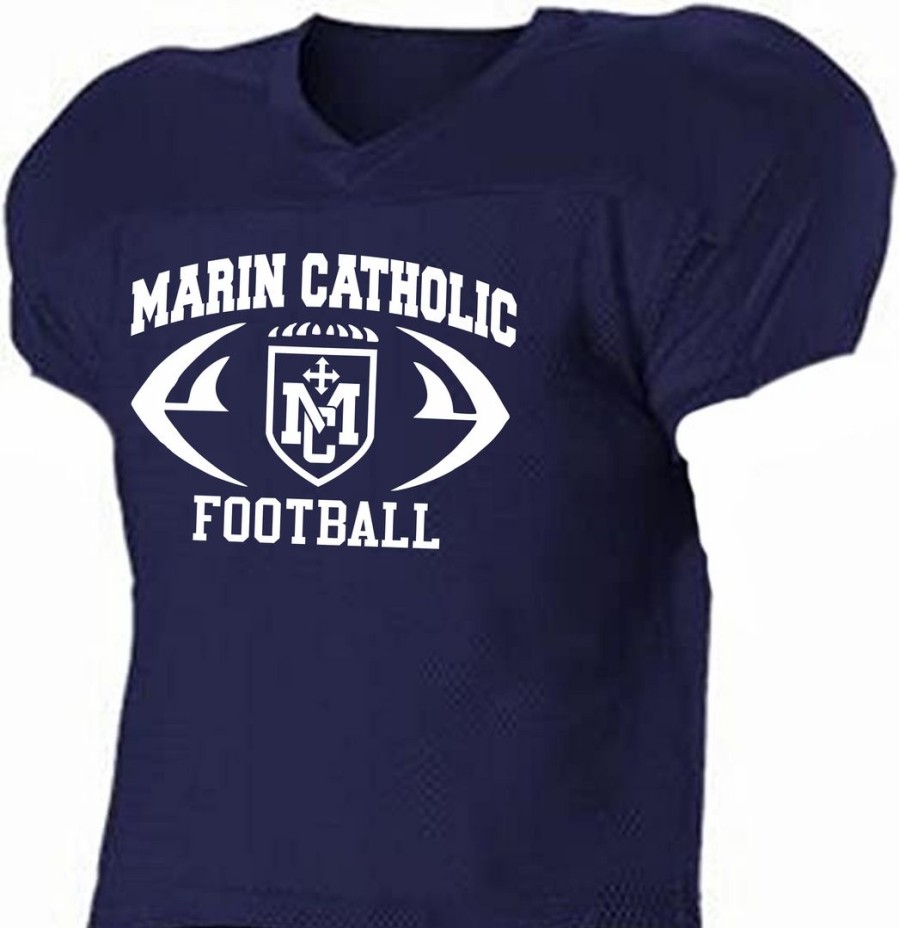 Football * | Tag Marin Catholic Football Practice Jersey