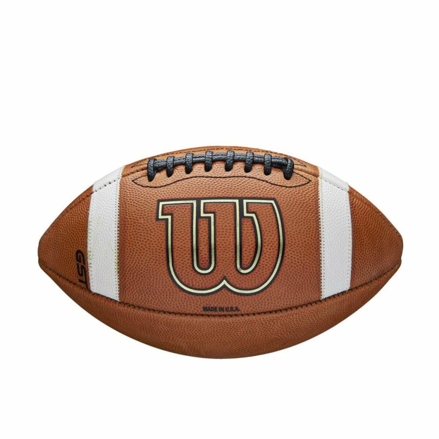 Football * | Wilson Gst Official Size Leather Football