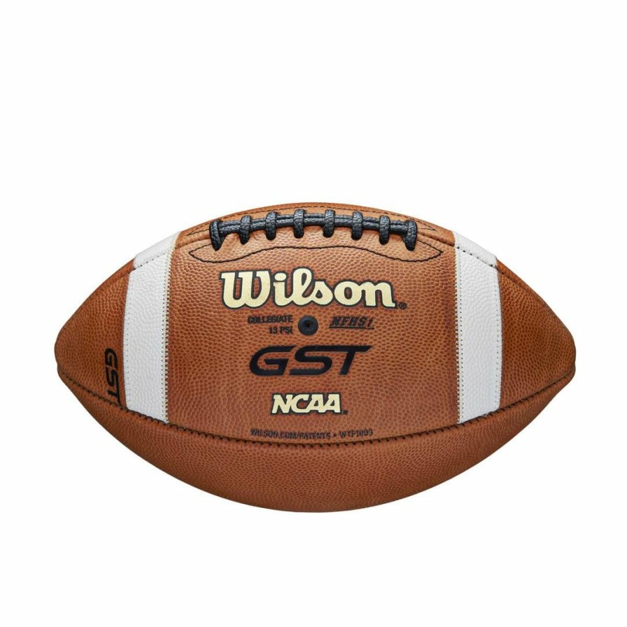 Football * | Wilson Gst Official Size Leather Football