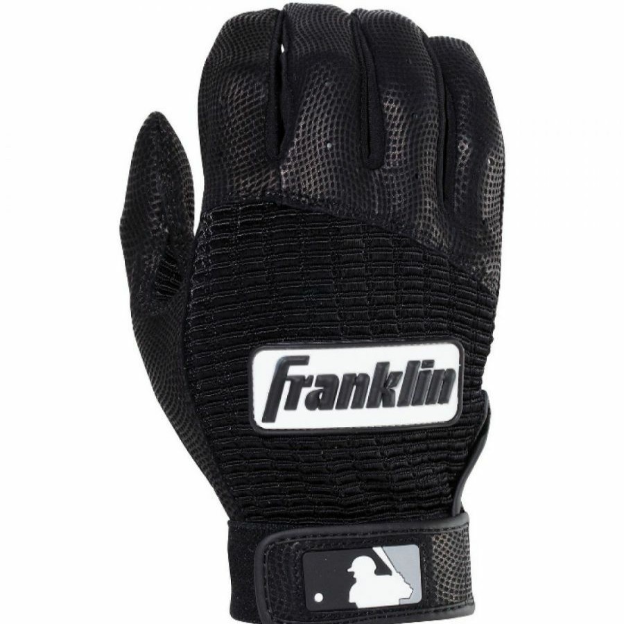 Baseball * | Franklin Youth Pro Classic Batting Glove Batting Gloves Black