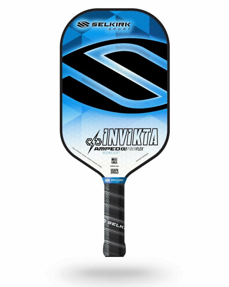 Other * | Pickleball Selkirk Amped Invikta Midweight Paddle Blue